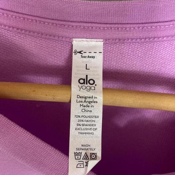 ALO Yoga Dreamy Crop Shirt‎ Size L - Picture 7 of 11